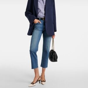 Citizens‎ for Humanity Daphne Crop Jeans dark wash raw hem
